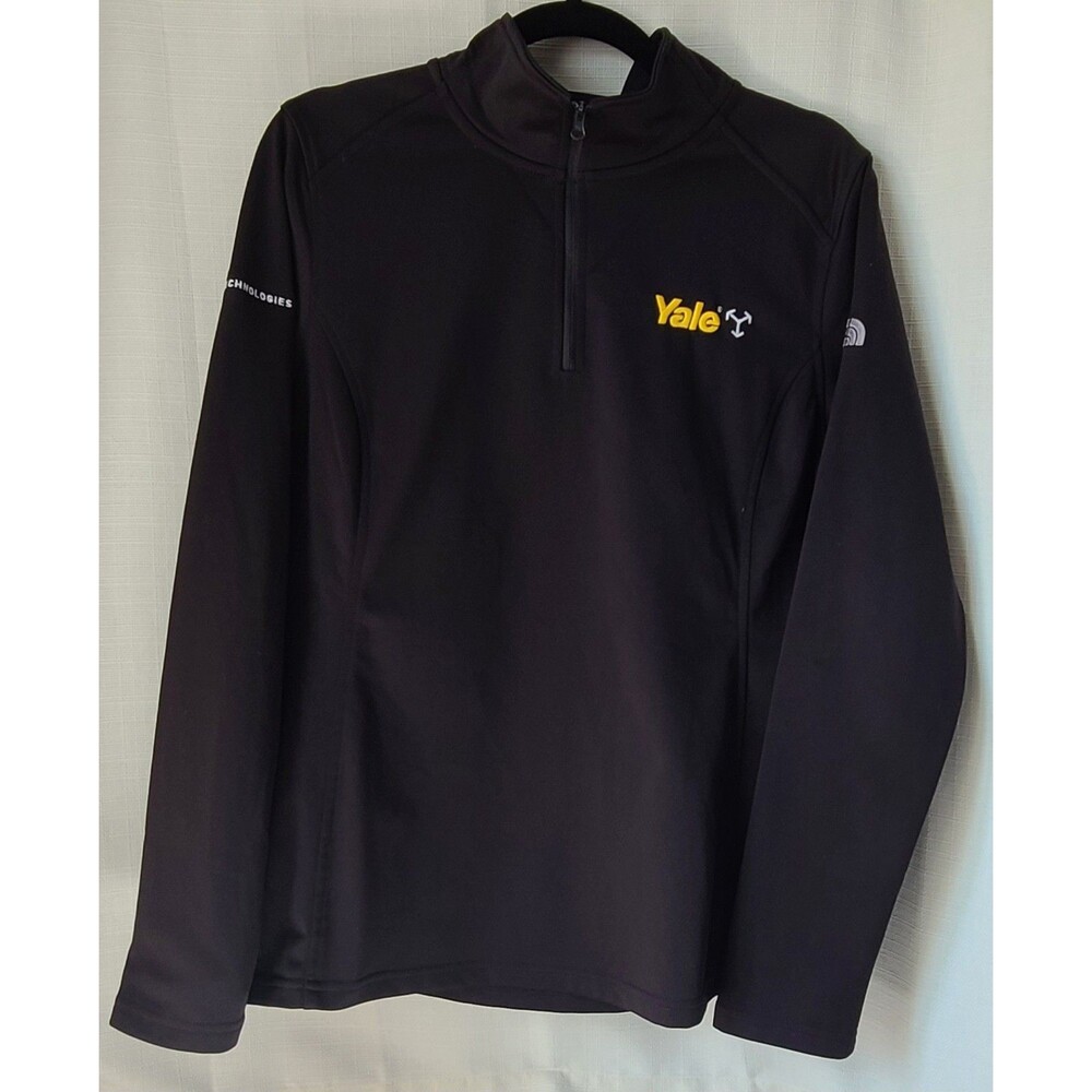 The North Face Yale Lift Truck Technologies Womens L 1/4 Zip Pullover Black